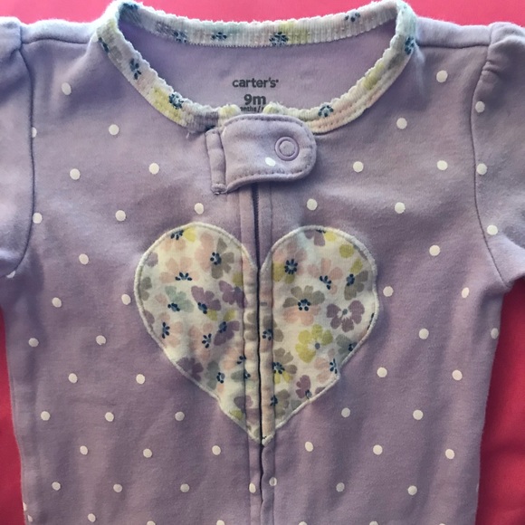 Pretty Little Girl Footed Romper/Sleeper Sz.9months $5 - Picture 4 of 4